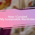 How I Curated My Sustainable Wardrobe